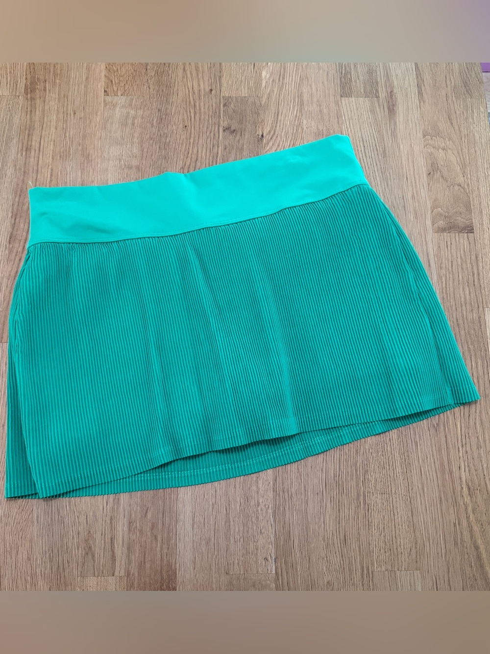 All in Motion LARGE Green Mini Pleats Skirt Shorts Skort